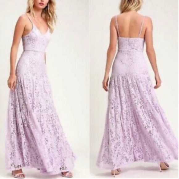 Lulus Dresses & Skirts - LULU'S LAVENDER MAXI DRESS